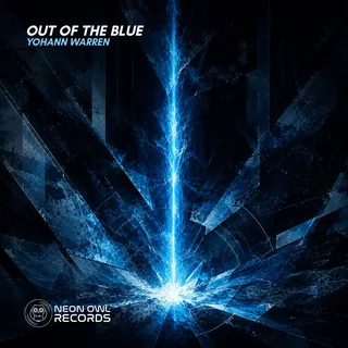 Cover art for Out Of The Blue: an icy blue burst of light