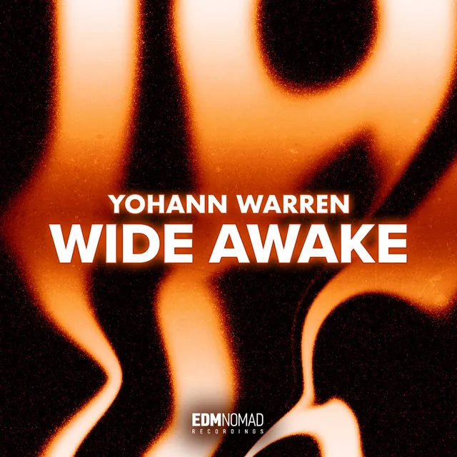 Cover art for Wide Awake: orange waves of flame-like light